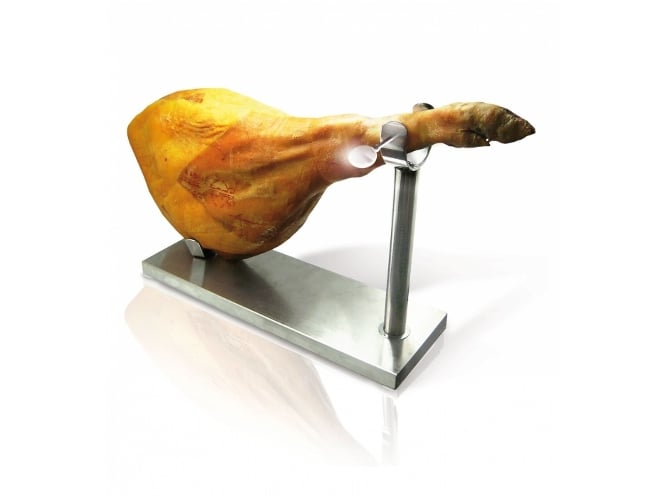 Nerthus Fij 001 jamonero de acero inoxidable con base antideslizante soporte vin bouquet