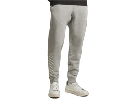 Pantalones de Chándal SUPERDRY (Hombre - Gris - XXL)