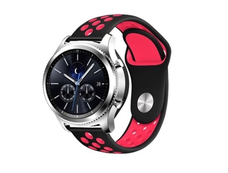 Brazalete SportyStyle PHONECARE para Garmin Forerunner 165 - Negro / Rojo