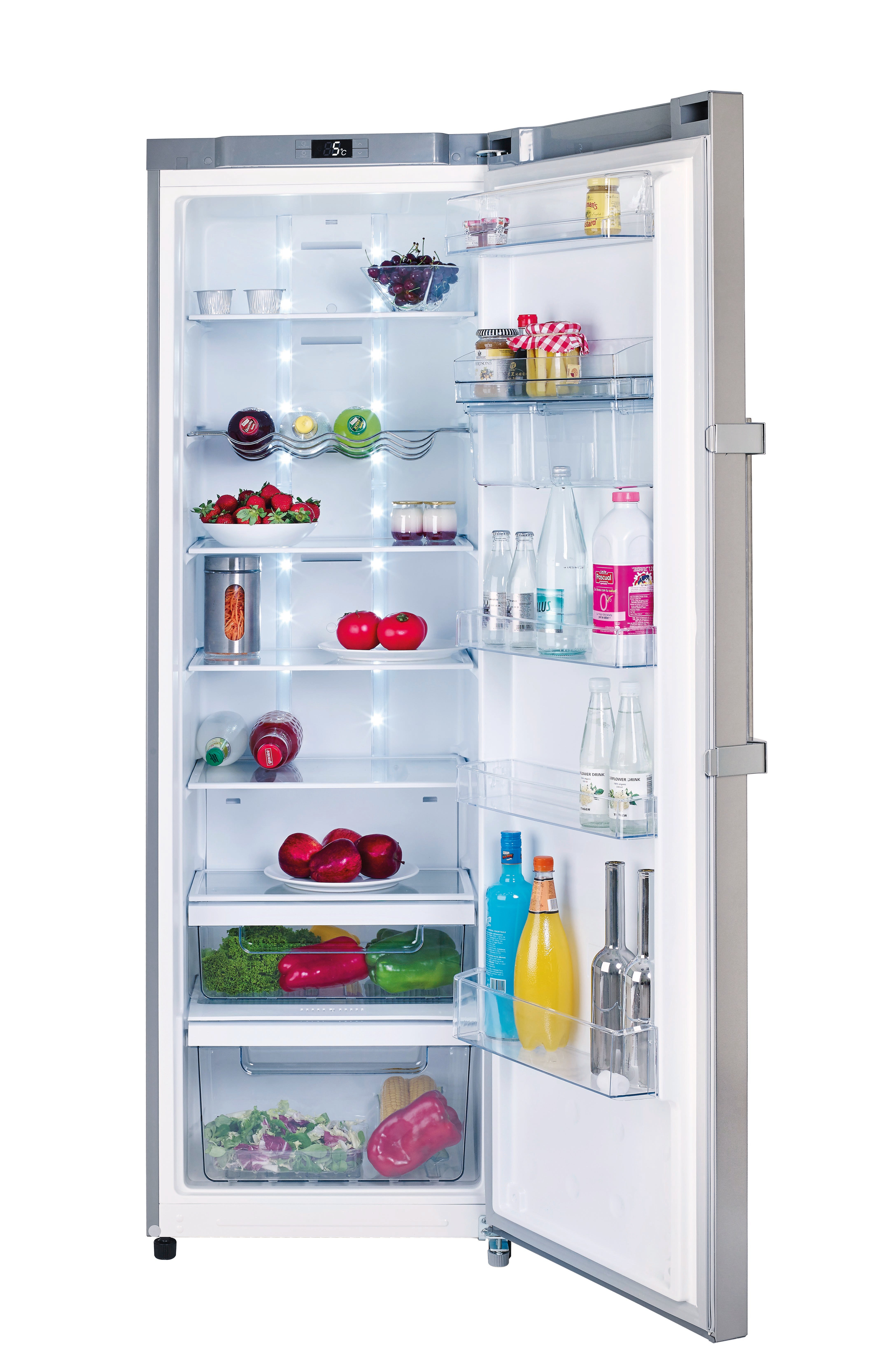 Frigorífico 1 puerta TEKA TNF 450 (No Frost - 185.5 cm - 350 L - Inox)