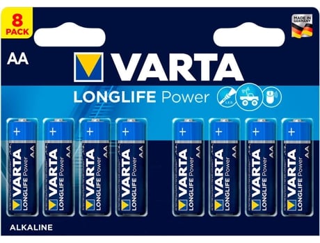 Baterías VARTA LONG LIFE POWER AA LR06 (8 Uni)