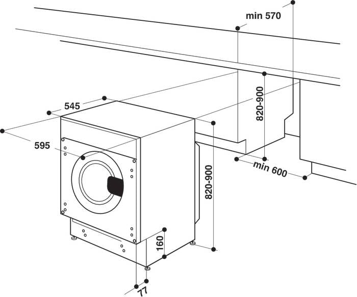 Lavadora Integrable INDESIT BI WMIL 71252 (7 kg - 1200 rpm - Blanco)