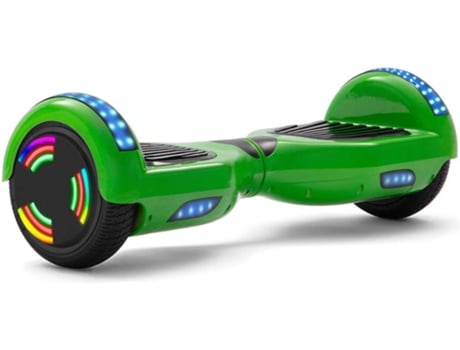 Hoverboard E-RIDES WF1 Verde (Altavoz Bluetooth|Autonomía: 30-60 min| Velocidad Máx: 12 km/h)