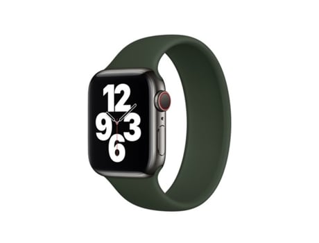 Correa Solo SiliconSense para Apple Watch Series 9 - 45 mm (muñeca: 150-164 mm) - Verde oscuro