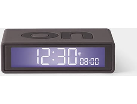 Reloj Despertador LEXON Flip+ (Digital - Gris)