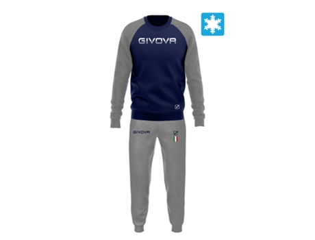 Chándale de Hombre para Fitness GIVOVA Banda Chándal Italia Azul (2XL)