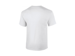 Camiseta para Hombre GILDAN (M - Algodón - Blanco)