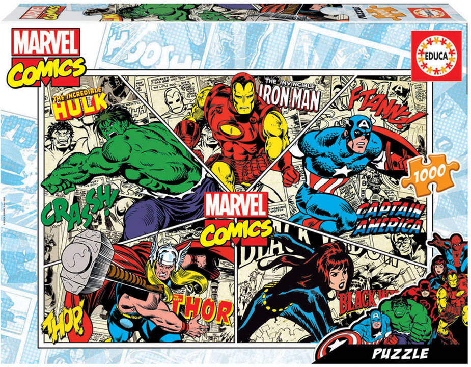 Puzzle EDUCA 1000 Marvel Comics (Edad Mínima: 12 Años - 1000 Piezas)