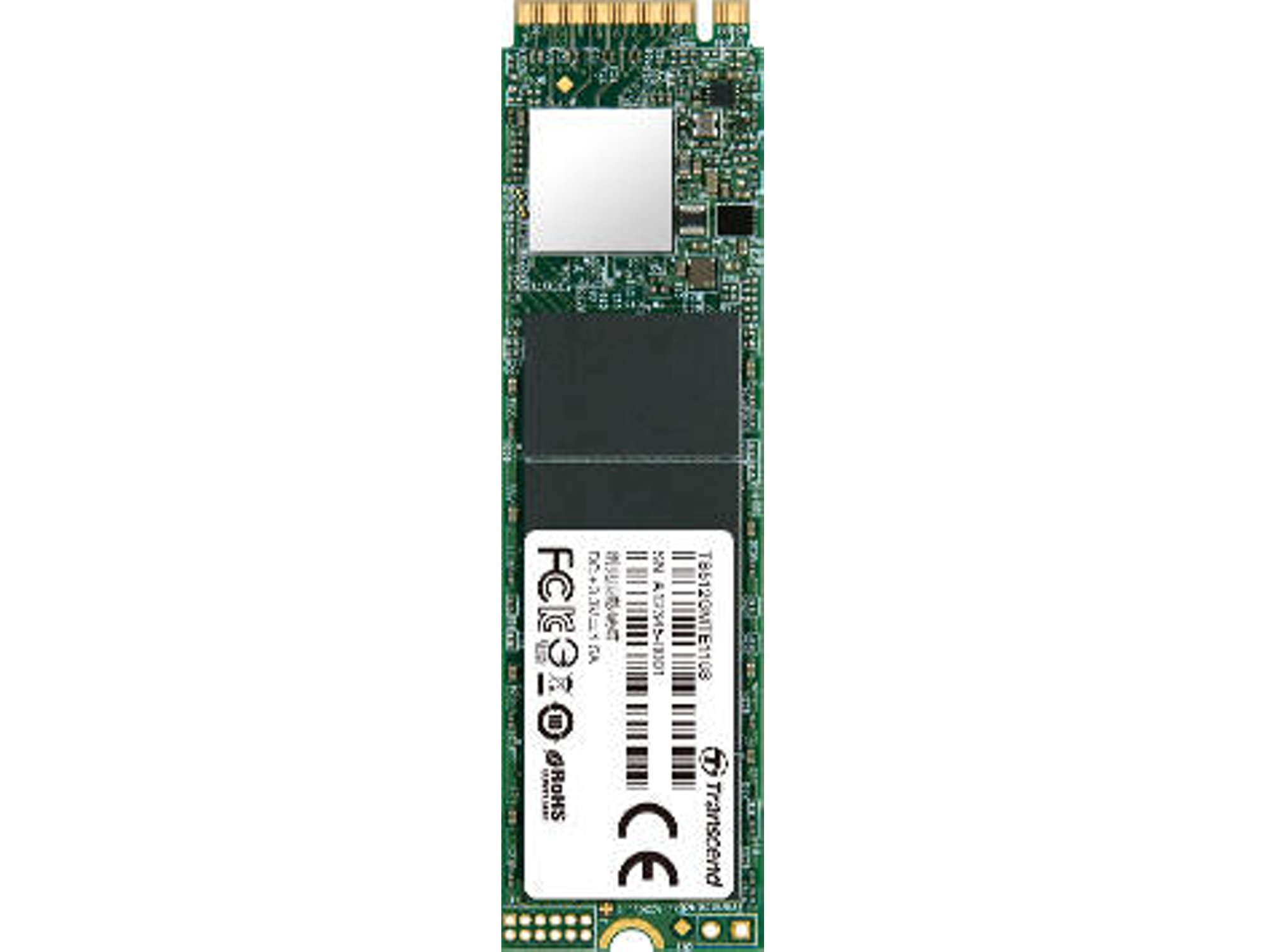 Disco SSD Interno TRANSCEND 110S (256 GB - M.2 PCI-Express - 1800 MB/s)