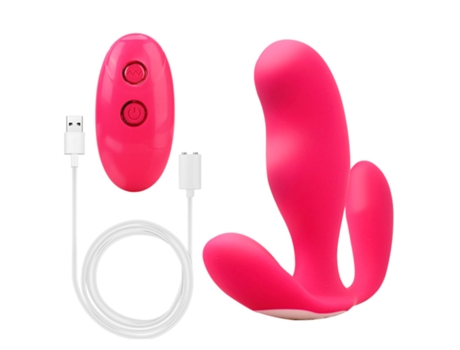 Vibrador portátil con control remoto inalámbrico con 7 modos de vibración para mujeres (rojo rosa) VEANXIN