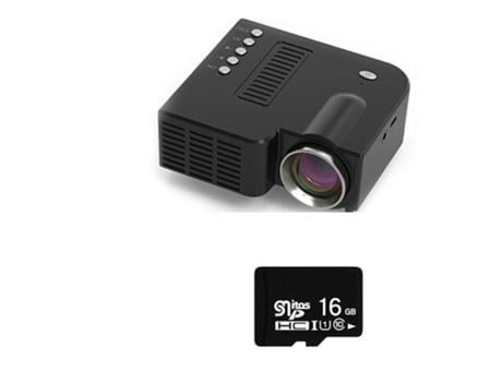 Mini Proyector SLOWMOOSE Beamer Suporte 4K (Negro)