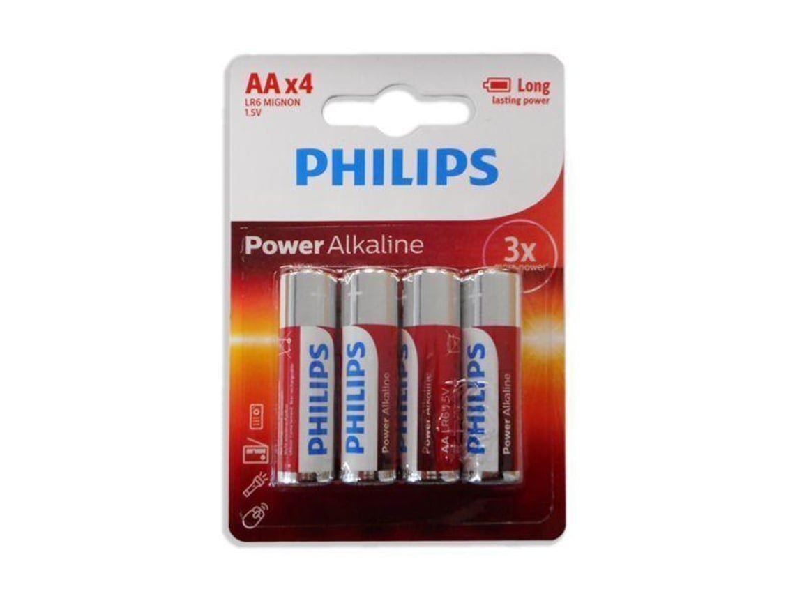 Pilas alcalinas Philips LR6-AA 