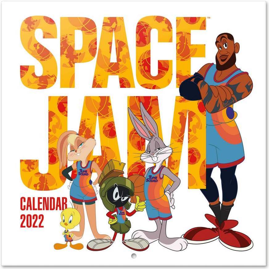 Calendario Space Jam 2022 incluye de regalo anual pared│ mensual producto con licencia oficial erik editores 30x30