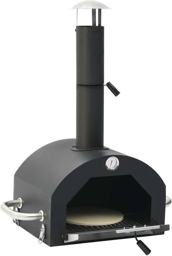 vidaXL Horno de pizza para exterior con piedra para pizza