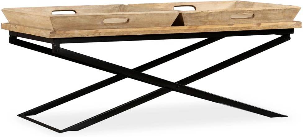 Mesa de Centro ART PLANET Madera de Manguera Maciza (110x55x42cm)