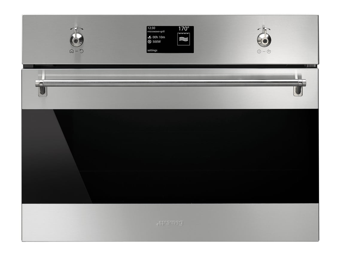 Horno Microondas SMEG SF4395MCX (50 L - 59.7 cm - Catalítico - Inox)