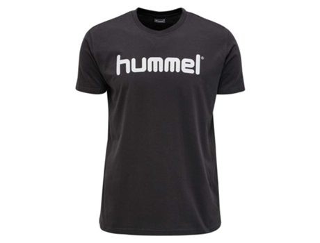 Camiseta de Hombre para Fútbol HUMMEL Go Logo Algodón Negro (140 cm)