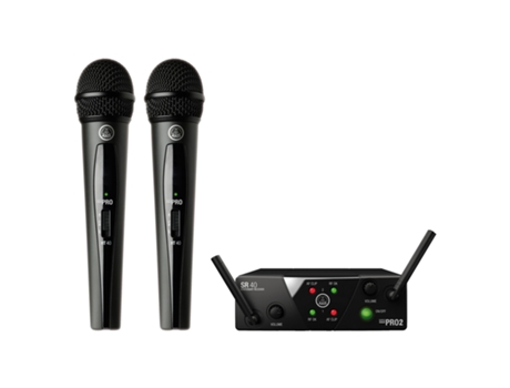 AKG sistema microfones mao duplo wms40mini2 voc-set us25b/d