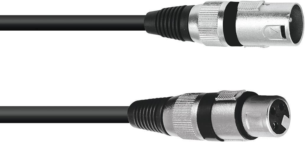 Cable XLR OMNITRONIC 3pin 1.5m bk