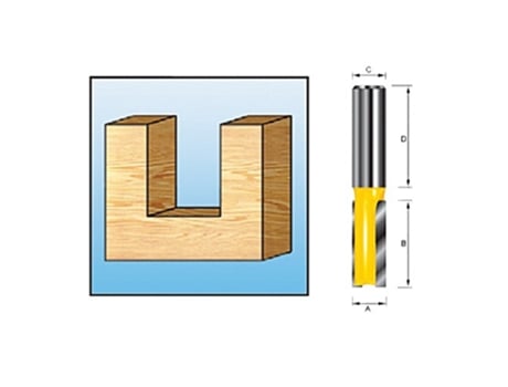 Fresa Recta HM 2 Filos 6mm MAKITA D-67789 10mm 29040386