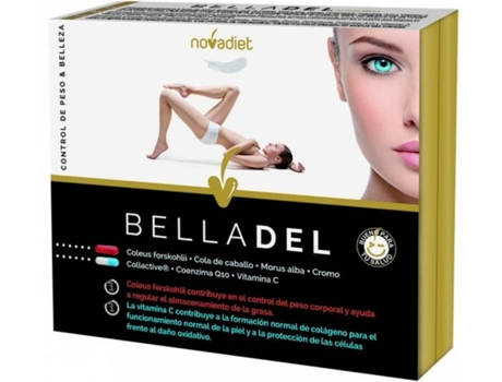 Suplemento Alimenticio NOVA DIET Belladel (60 Comprimidos)