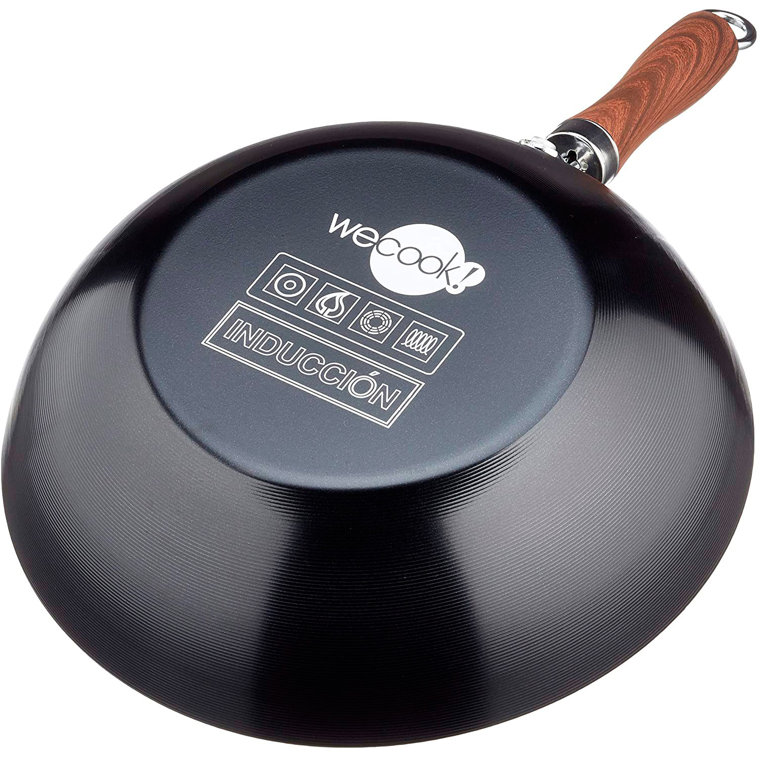 Wok WECOOK (20cm - Acero al Carbono - Gris)