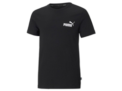 Camiseta para Niños PUMA Essentials Small Logo Negro (7/8 Años)