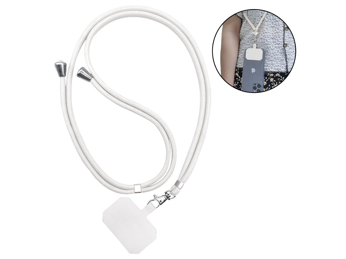 Cordón universal para teléfono móvil con correa ajustable de nailon para el  cuello compatible con la mayoría de las fundas para teléfonos inteligentes