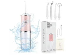 Irrigador Bucal Limpieza Dientes Agua Hilo Dental Rosa SIURN