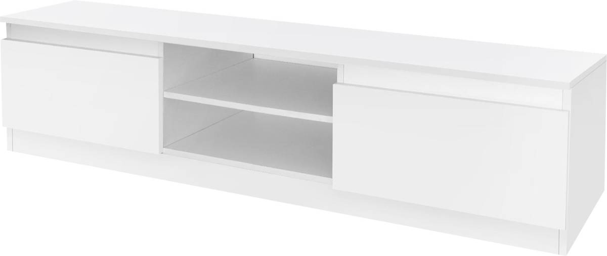 Mueble de TV ML-DESIGN 2 Puertas (Blanco - MDF - 120 x 36 x 40 cm)