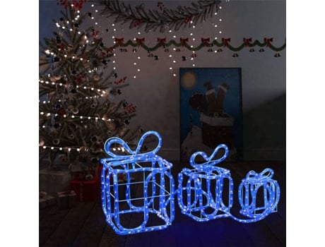 Cajas De Regalo navidad vidaxl 180 luces led interiorexterior 3 un 20x20x30cm