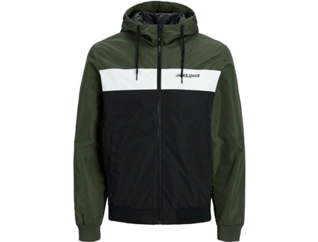 Abrigo JACK & JONES Poliéster Hombre (S - Verde)