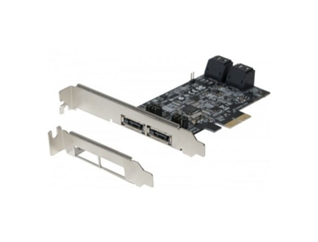 Tarjeta controladora DEXLAN PCI-E SATA III 6GB/s 4 port internes 2 eSATA