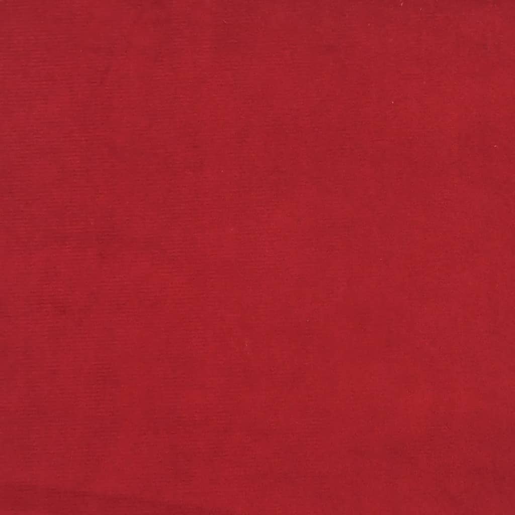 Silla de Oficina VIDAXL Giratoria Rojo (Terciopelo - 40 x 43 x (74.5-88.5) cm)