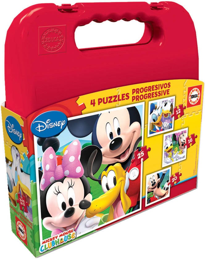 Puzzle EDUCA Educa Maleta Progresivos Mickey (Edad Mínima: 3 Años - 0 Piezas)