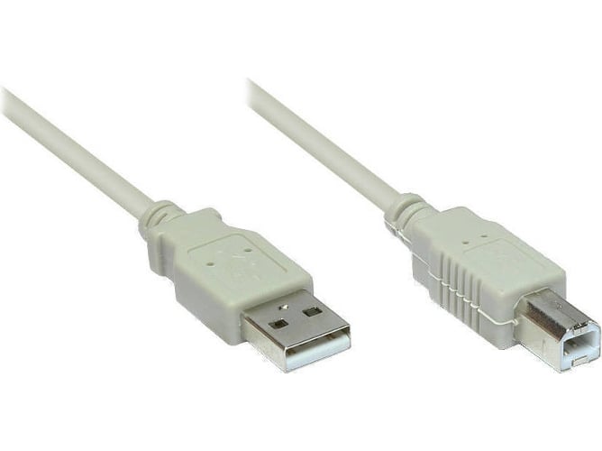 Cable USB ALCASA (USB - 1 m - Blanco)