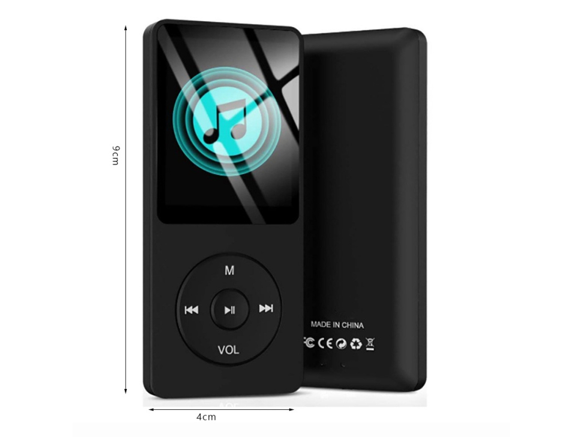  Reproductor MP3 Bluetooth con auriculares, clip