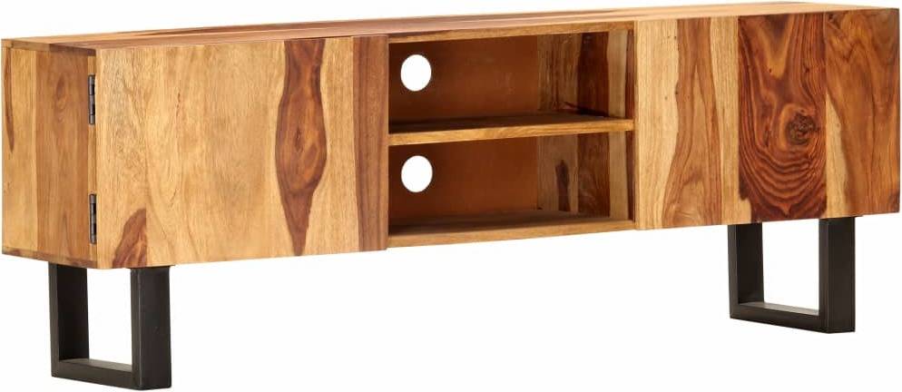 Mueble de TV VIDAXL De Madera Maciza De Acacia (130 x 30 x 47 cm)