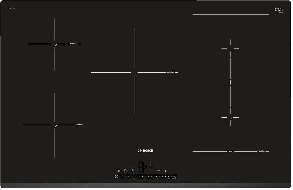 Placa de Inducción BOSCH PVW831FC5E (Eléctrica - 80 cm - Negro)