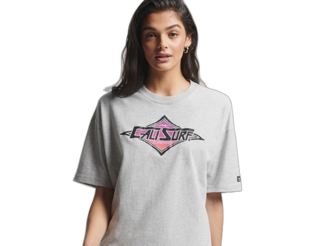 Camiseta de Mujer SUPERDRY Gris (S)