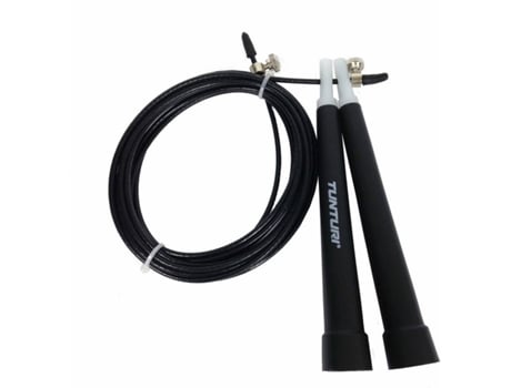 Cuerda de Saltar TUNTURI Adjustable (Negro)