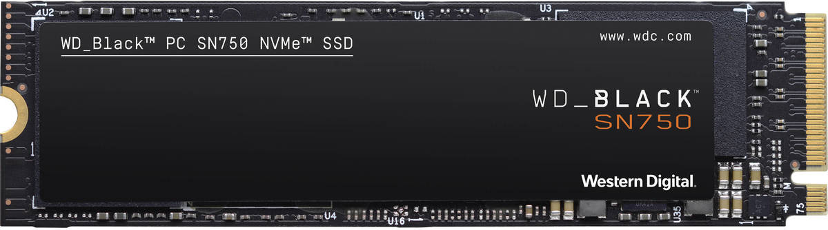 Disco SSD Interno WESTERN DIGITAL Black SN750 (500 GB - PCI Express 3.0 - 3470 MB/s)