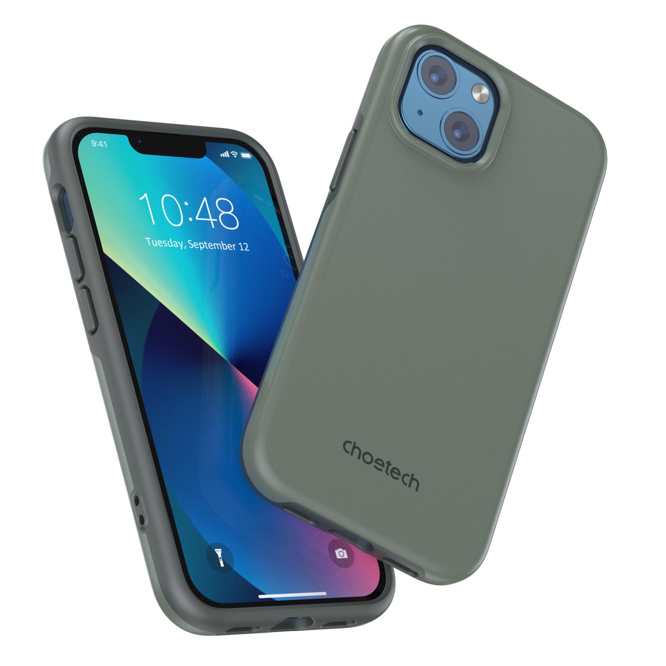 Funda para iPhone 13 Mini CHOETECH Rígida Verde