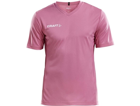 Camiseta de Hombre para Fútbol CRAFT Squad Solid Gris Rosa (XS)