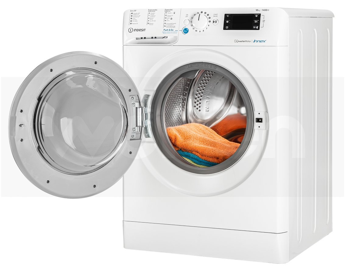 Lavadora INDESIT BWE 101483X WS SPT N (10 kg - 1400 rpm - Blanco)