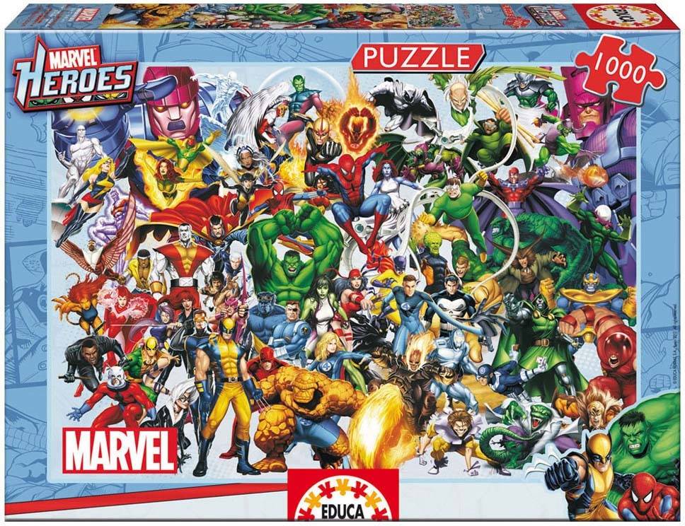 Puzzle EDUCA 1000 Los Héroes de Marvel (Edad Mínima: 12 Años - 1000 Piezas)