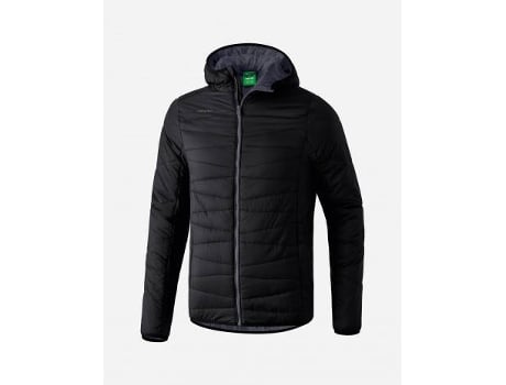 Chaqueta de Plumas para Niños ERIMA Outdoor Basics (Negro y Gris - 6 Años )