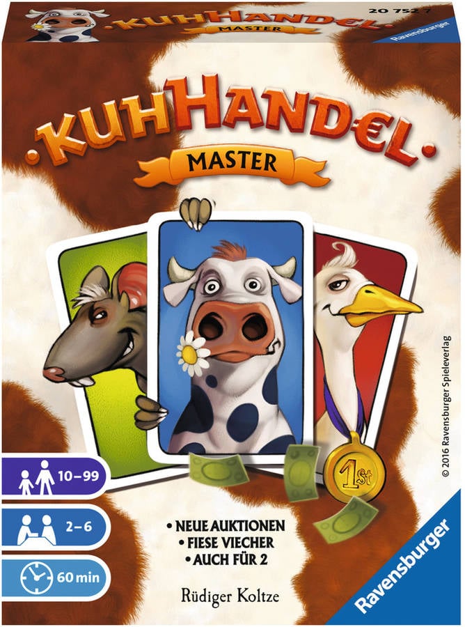 Juego De Cartas ravensburguer kuhhandel master 20752