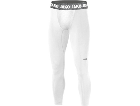 Pantalones Cortos para Hombre JAKO Long Compression 2.0 Blanco (M)