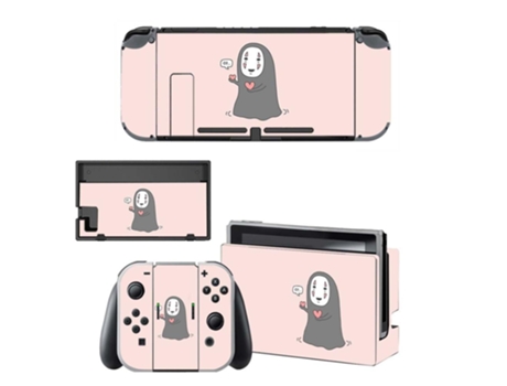 Kit de Adesivos Vinil para Nintendo Switch SLOWMOOSE Kqbysns0061 Rosa